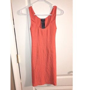 Bebe orange bodycon dress